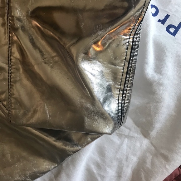 🔥PROENZA SCHOULER🔥 leather silver metallic tote - Picture 4 of 15